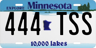 MN license plate 444TSS
