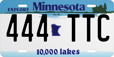 MN license plate 444TTC