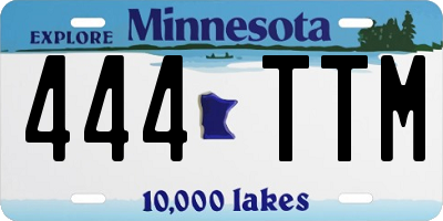 MN license plate 444TTM