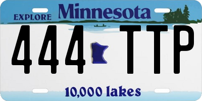 MN license plate 444TTP
