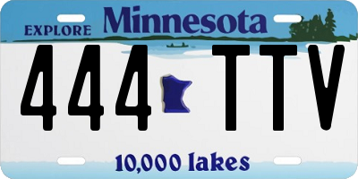 MN license plate 444TTV