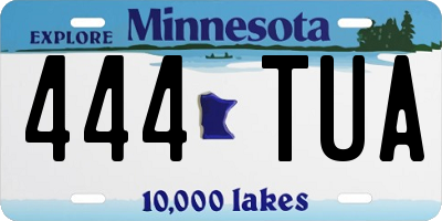 MN license plate 444TUA