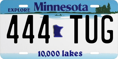 MN license plate 444TUG