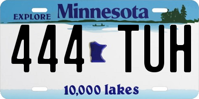MN license plate 444TUH
