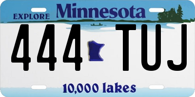 MN license plate 444TUJ
