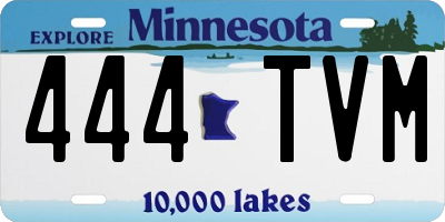 MN license plate 444TVM