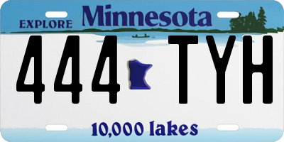 MN license plate 444TYH