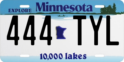 MN license plate 444TYL