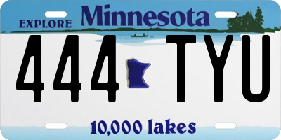 MN license plate 444TYU