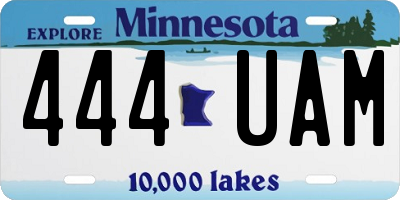 MN license plate 444UAM