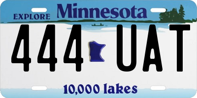 MN license plate 444UAT