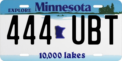 MN license plate 444UBT