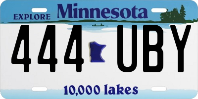 MN license plate 444UBY