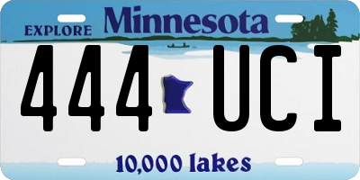 MN license plate 444UCI