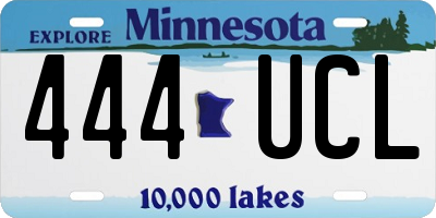 MN license plate 444UCL