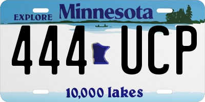 MN license plate 444UCP