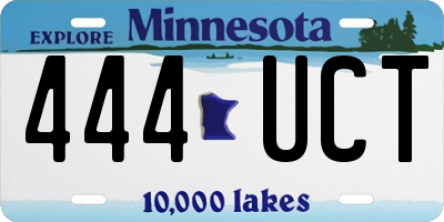 MN license plate 444UCT