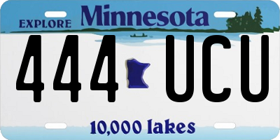 MN license plate 444UCU