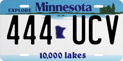 MN license plate 444UCV