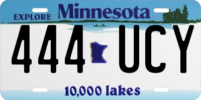 MN license plate 444UCY