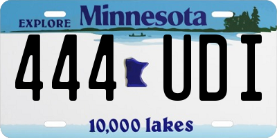 MN license plate 444UDI