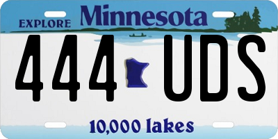 MN license plate 444UDS