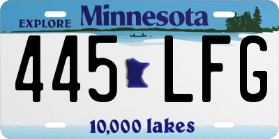 MN license plate 445LFG