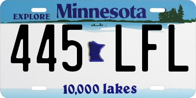 MN license plate 445LFL