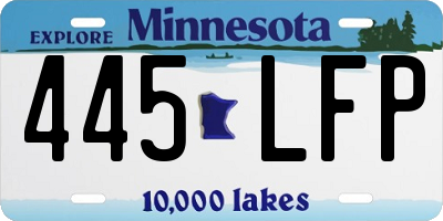 MN license plate 445LFP