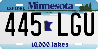 MN license plate 445LGU