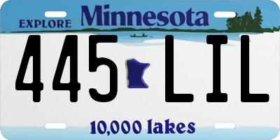 MN license plate 445LIL