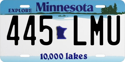MN license plate 445LMU