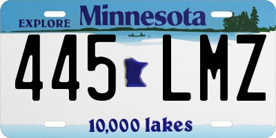 MN license plate 445LMZ