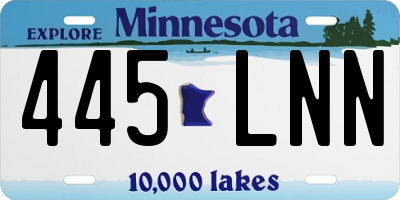 MN license plate 445LNN