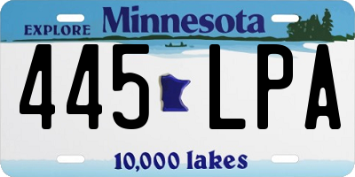 MN license plate 445LPA