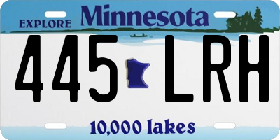 MN license plate 445LRH