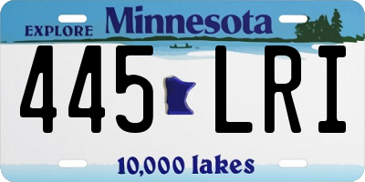 MN license plate 445LRI