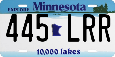 MN license plate 445LRR