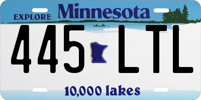 MN license plate 445LTL