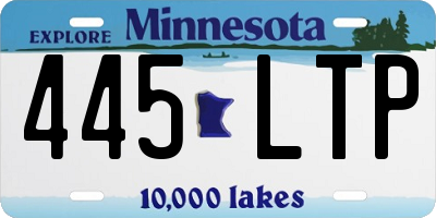 MN license plate 445LTP
