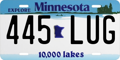 MN license plate 445LUG