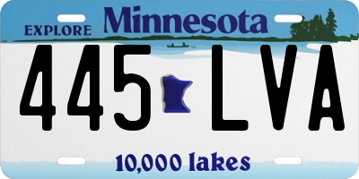 MN license plate 445LVA