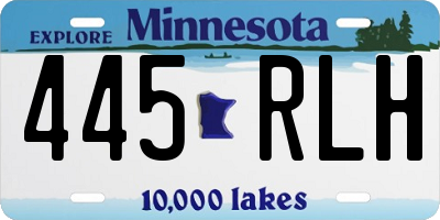 MN license plate 445RLH
