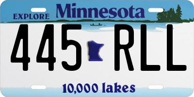 MN license plate 445RLL