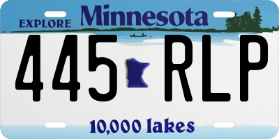 MN license plate 445RLP