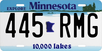 MN license plate 445RMG
