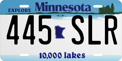 MN license plate 445SLR