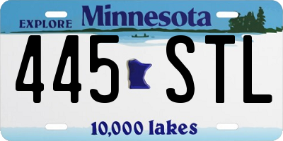 MN license plate 445STL