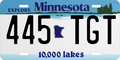MN license plate 445TGT