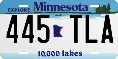 MN license plate 445TLA
